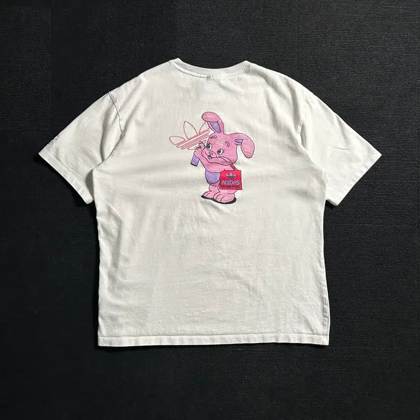 [BUNJANG] Adidas Pink Bunny Short Sleeve T-Shirt / 아디다스 핑크 버니 반팔티셔츠