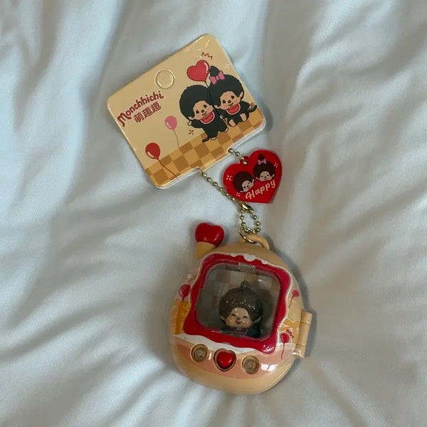 [BUNJANG] Monchhichi Tamagotchi Keychain (New) / [새상품] 몬치치 다마고치 키링