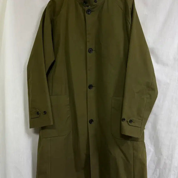 [BUNJANG] Still By Hand Stand Collar Coat Khaki / 스틸바이핸드 스탠드 칼라 코트 카키 (still by hand)