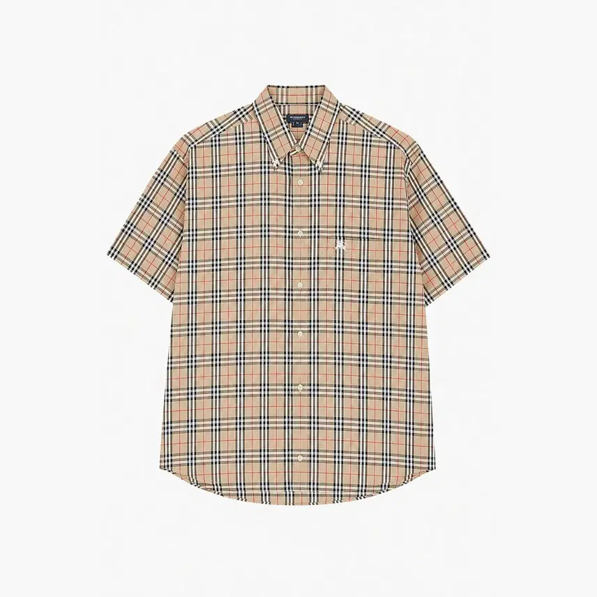 [BUNJANG] Burberry London Men's 100% Cotton Check Shirt / BURBERRY LONDON 버버리 코튼 100% 체크 셔츠 - Men (6603)