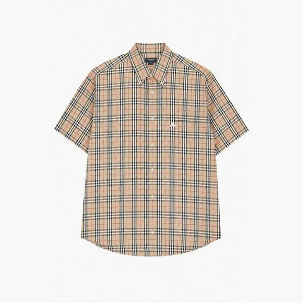 [BUNJANG] Burberry London Men's 100% Cotton Check Shirt / BURBERRY LONDON 버버리 코튼 100% 체크 셔츠 - Men (6603)