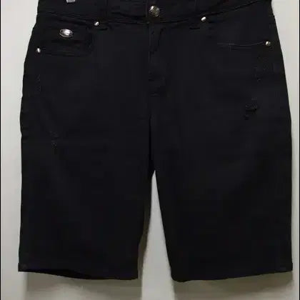 [BUNJANG] Guess Los Angeles Vintage Hedge Black Span Shorts / 게스 GUESS 정품 로스앤젤레스 빈티지헤지 블랙스판 반바지 택78 허리31