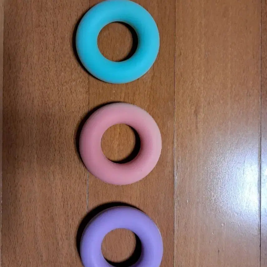 [BUNJANG] Silicone Hand Grip Strengthener Set (3-Piece) / 실리콘 손 악력기 3개