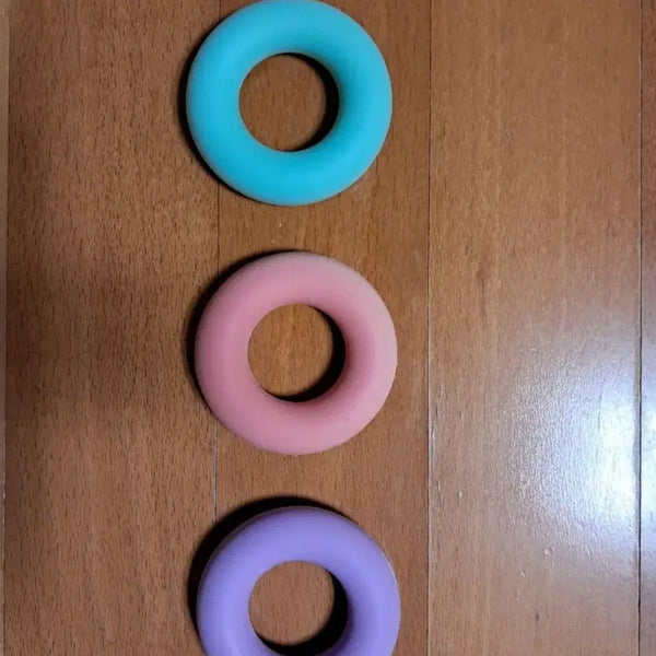[BUNJANG] Silicone Hand Grip Strengthener Set (3-Piece) / 실리콘 손 악력기 3개