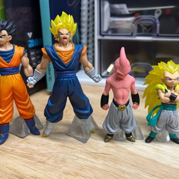 [BUNJANG] Dragon Ball HG Gacha Mini Figures Set of 4 / 드래곤볼 hg 가챠 미니피규어 4종 일괄 베지트,손오반,마인부우(키드부우),오천크스