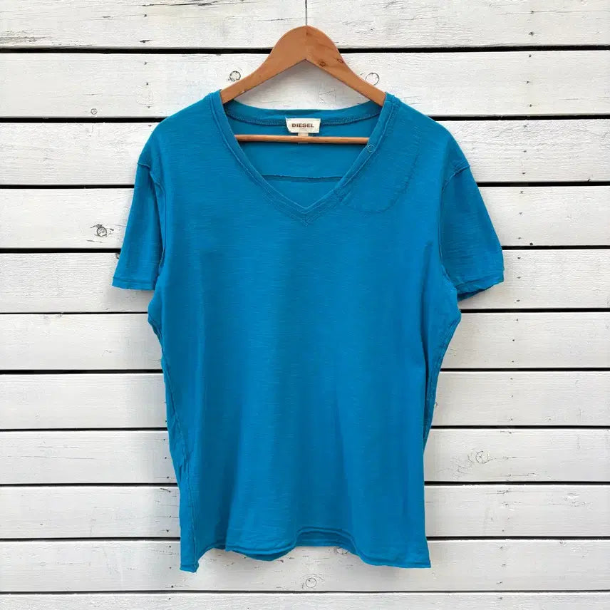 [BUNJANG] Diesel V-Neck Short Sleeve T-Shirt - Men's M / Diesel 디젤 브이넥 반팔 티셔츠