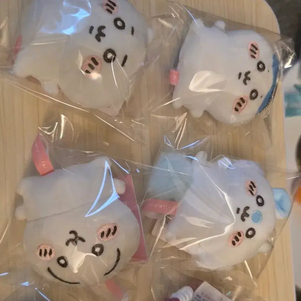 [BUNJANG] Chiikawa Chibi Eye Mascot Hamunyuu 4-Piece Bundle Set / 치이카와 콩눈 마스코트 햄냥토몽 4종 일괄