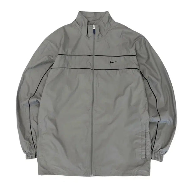 [BUNJANG] 90s Nike Old School Windbreaker Grey 2XL / 90년대 나이키 올드스쿨 바람막이 그레이 (2XL)
