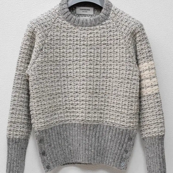 [BUNJANG] Thom Browne 4-Bar Tweed Mohair Donegal Knit (Size 40) / 톰브라운 4bar 트위드 모헤어 도네갈 니트 40     FKA449A-Y1506-055