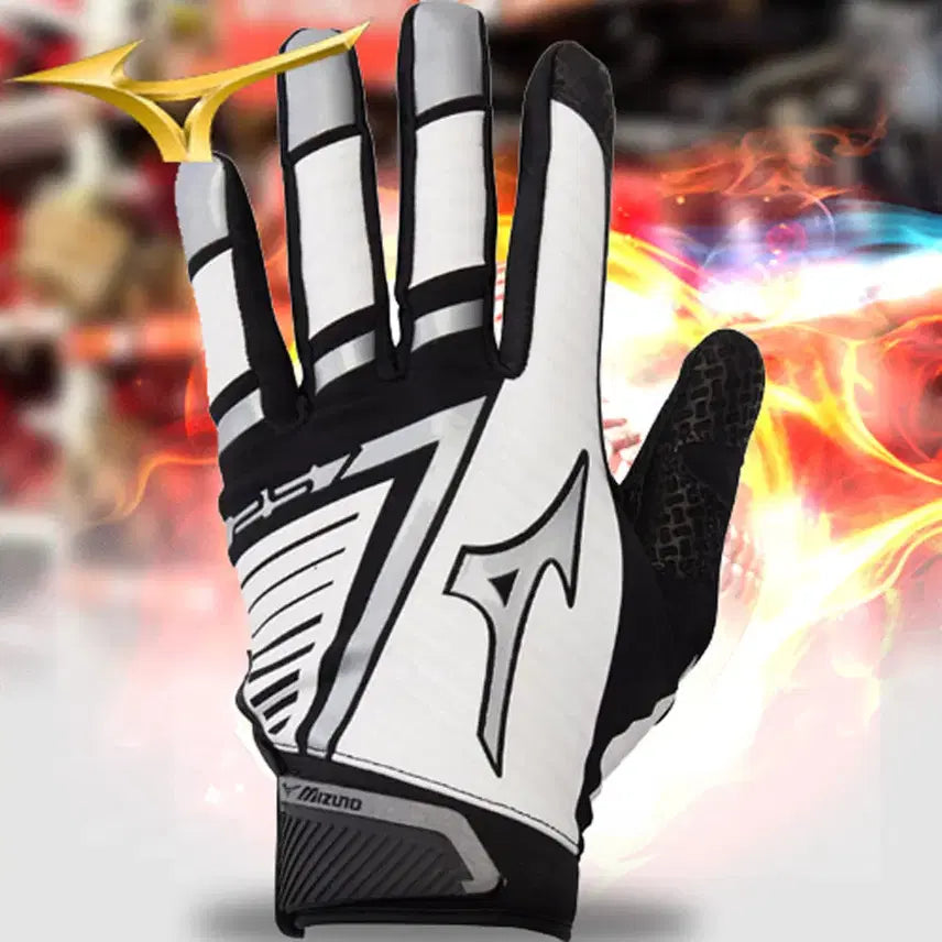 [BUNJANG] Mizuno Baseball Batting Gloves 330391 White/Black XS / 미즈노  배팅장갑 (330391) 화이트/블랙 XS