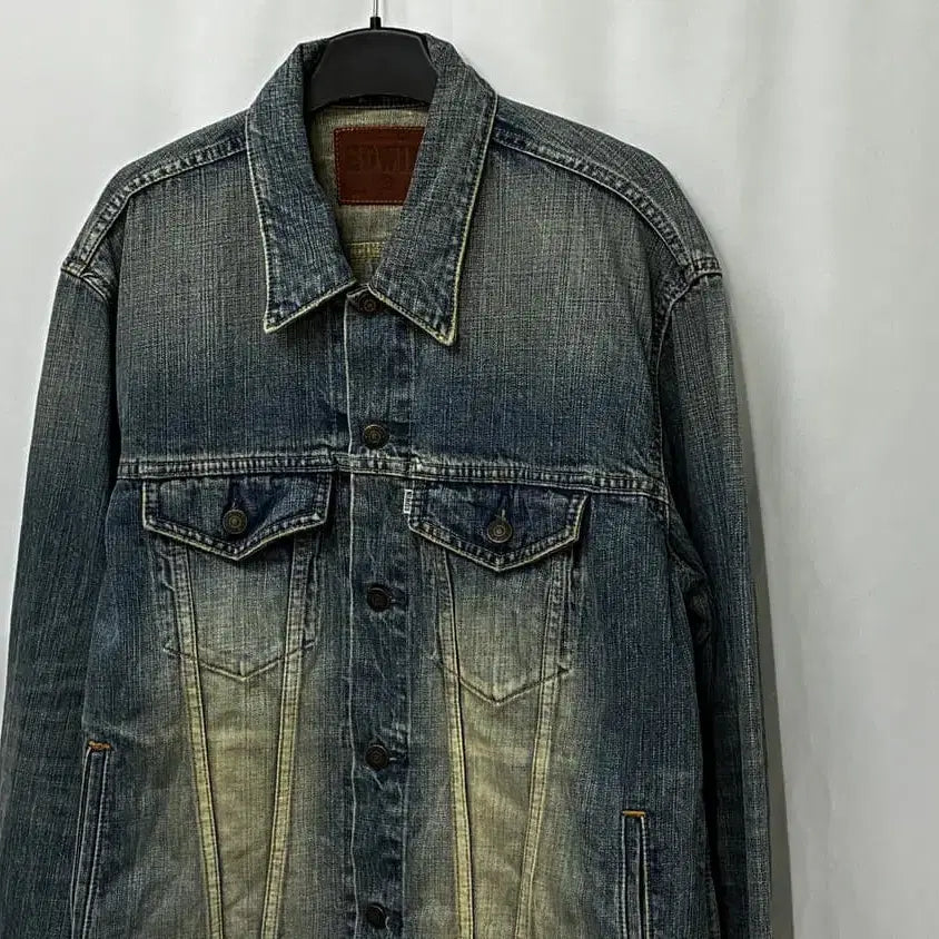[BUNJANG] EDWIN Japan Washed Denim Trucker Jacket XL / EDWIN Japan 워시드 데님 트러커 자켓 XL