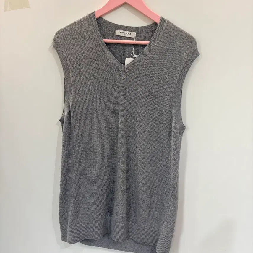 [BUNJANG] Beanpole Light Gray Vest 100 / 빈폴 연한회색 조끼 100