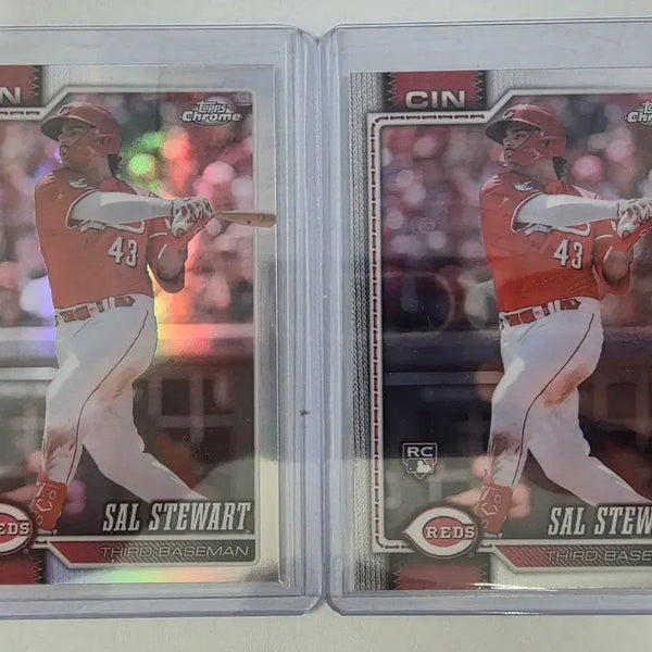 [BUNJANG] 2026 Topps Chrome Baseball Sal Stewart Rookie Refractor/Base Lot / 2026 탑스 크롬 베이스볼 살 스튜어트 (루키 리플렉터/베이스 랏)