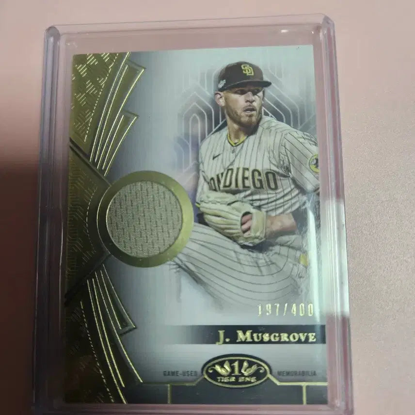 [BUNJANG] San Diego Padres Joe Musgrove 2023 Topps Tier One Jersey Card / 샌디에이고)조 머스그로브 2023 탑스 Tier One 저지 카드