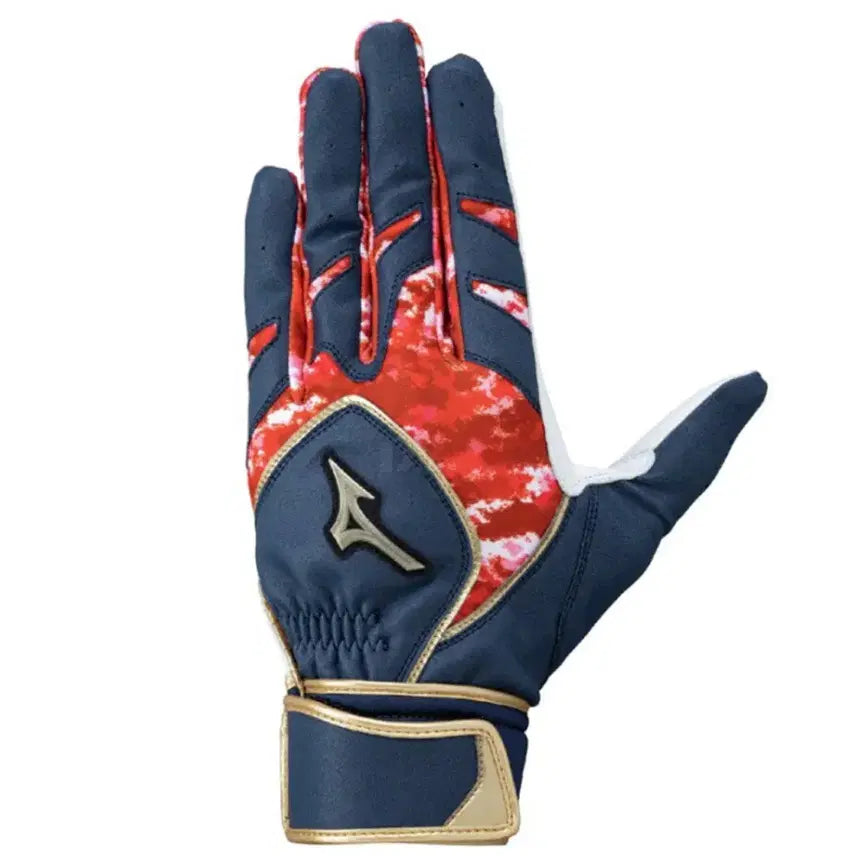 [BUNJANG] Mizuno Global Elite Baseball Batting Gloves Navy/Red M (1EJEA27) / 미즈노 글로벌엘리트 야구 배팅장갑 (1EJEA27) 네이비/레드 M
