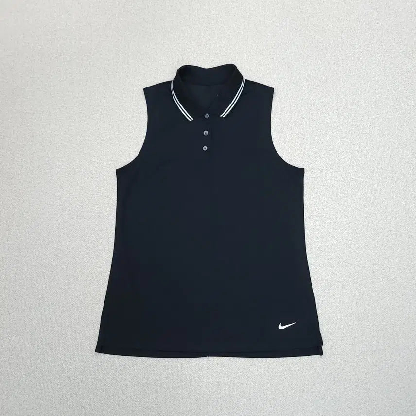 [BUNJANG] Nike Women's Sleeveless Golf Polo Shirt Black / (M)나이키 여성 민소매 골프 카라티 나시 블랙