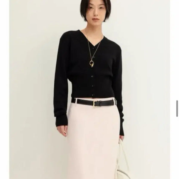 [BUNJANG] ORR Spring Wool Cardigan Black / 오르 orr 스프링 울 가디건 블랙