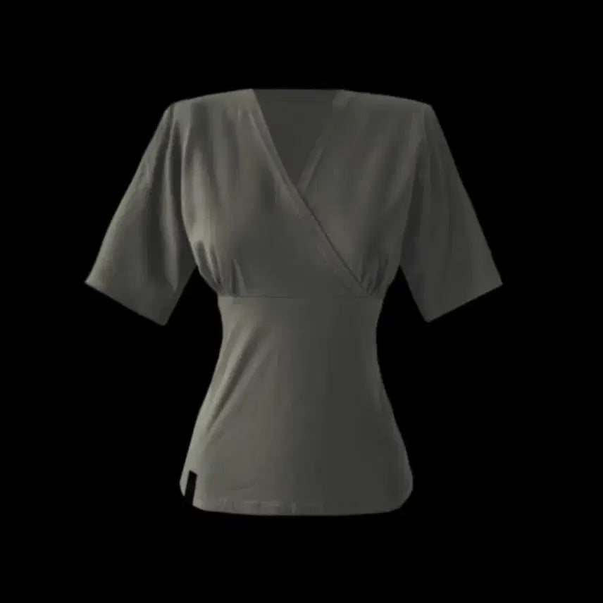 [BUNJANG] Toh Bella Charcoal Wrap Top / Toh Bella wrap off 챠콜