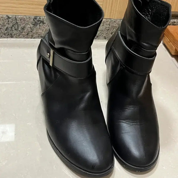 [BUNJANG] Women's Leather Ankle Boots (250mm) / 여성 레더 앵클부츠 250