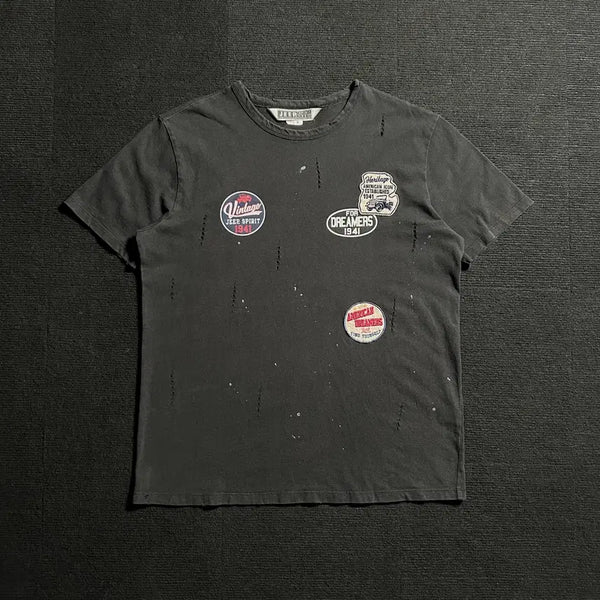 [BUNJANG] Jeep Vintage Patch Black T-Shirt / Jeep 빈티지 패치 블랙 반팔티셔츠