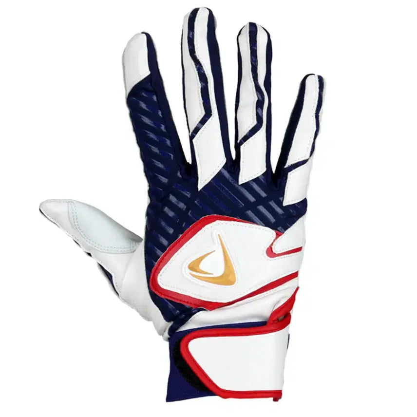 [BUNJANG] AGON 21 PRO Genuine Leather Baseball Batting Gloves Navy/White/Red - M / 아곤  배팅장갑 양피 21 PRO: 네이비/화이트/레드 M
