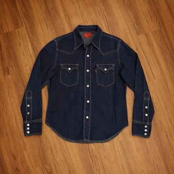 [BUNJANG] Levi's 2000s Type 1 Western Denim Shirt Indigo / 00년대 리바이스 타입원 데님 웨스턴셔츠 판매