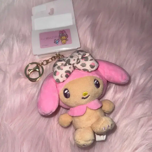 [BUNJANG] Sanrio My Melody Tanning Leopard Plush Keychain / 태닝 마이멜로디 인형키링