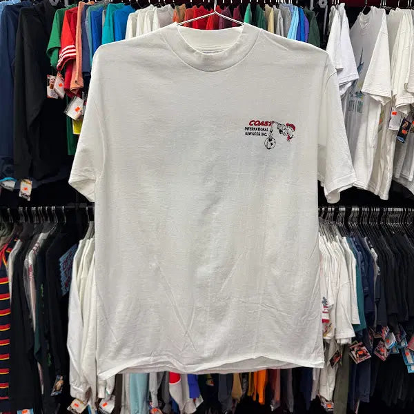 [BUNJANG] 1990s Vintage Coast International Services Single Stitch T-Shirt XL / 1990년대 빈티지 싱글 스티치 Coast International Services 티셔츠