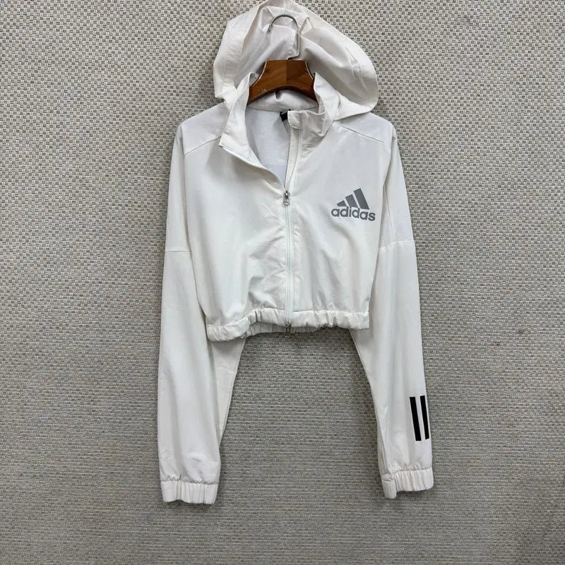 [BUNJANG] Adidas Cropped Hoodie Zip-up 95 / 아디다스 크롭 후드집업 95 H02066