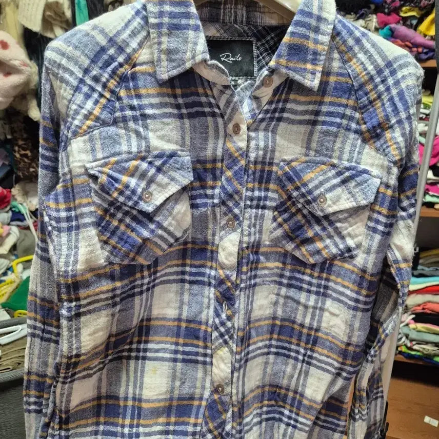 [BUNJANG] Rails Women's Plaid Shirt / Rails 셔츠
