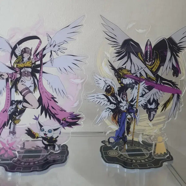 [BUNJANG] Digimon Angemon & Angewomon Acrylic Stand Bundle Set / [일괄]디지몬 엔젤몬, 엔젤우몬 아크릴스탠드