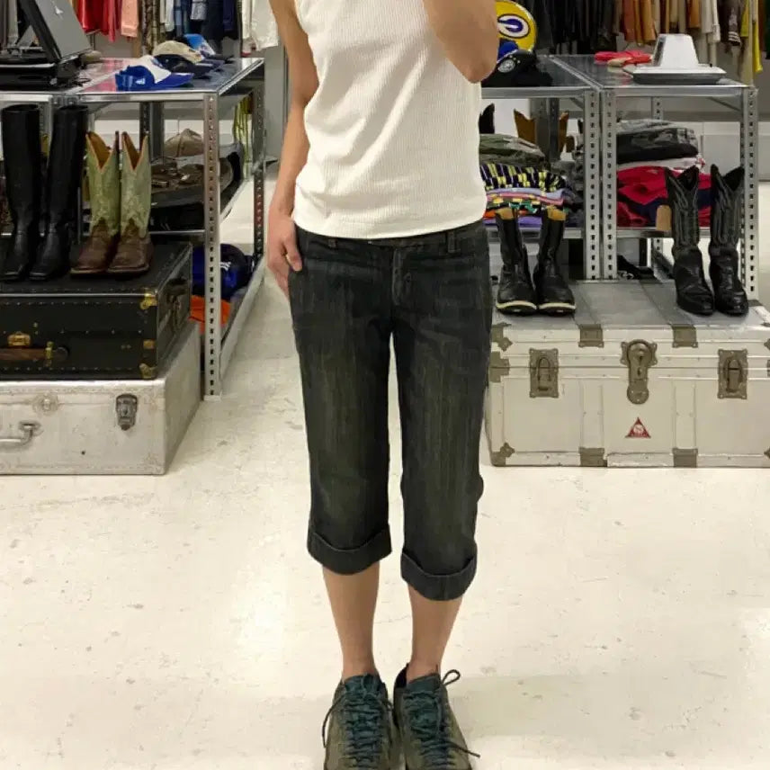 [BUNJANG] Theory Denim Capri Pants / 띠어리 대님 카프리 팬츠