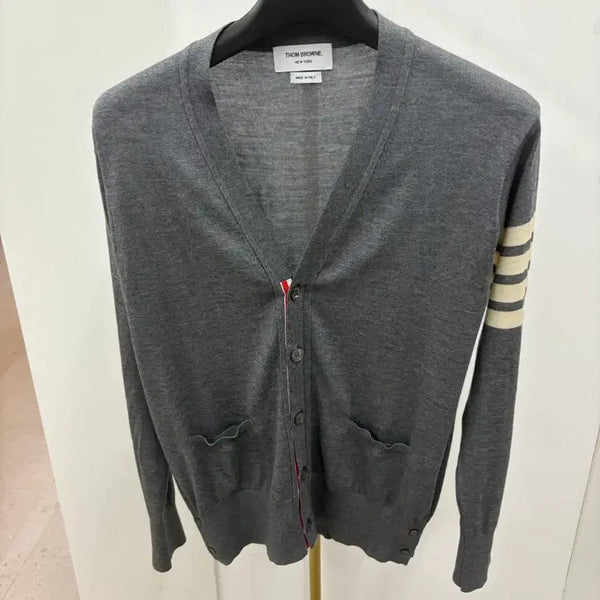 [BUNJANG] Thom Browne Merino Wool Cardigan Grey Size 3 / [3] 톰브라운 메리노울 가디건 그레이