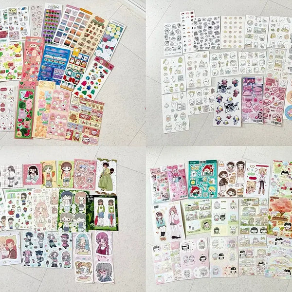 [BUNJANG] Person & Character Stickers Bundle Set (100+ pcs) / 다꾸 인물, 캐릭터 스티커 일괄 처분