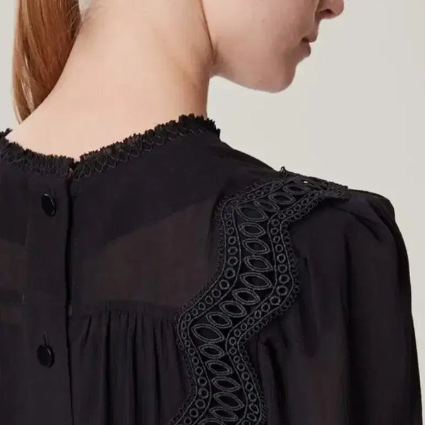 [BUNJANG] Time 20SS Ruffle Strap Blouse / 한섬 20ss 타임 time 러플 스트랩 블라우스 55