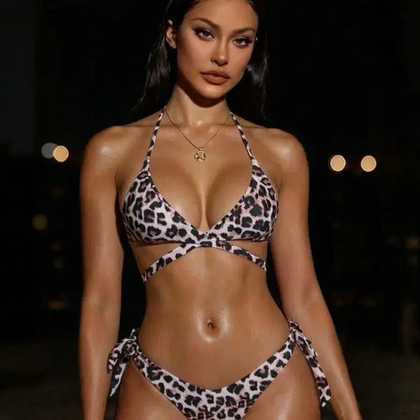 [BUNJANG] Leopard Print Bikini / 호피무늬 비키니