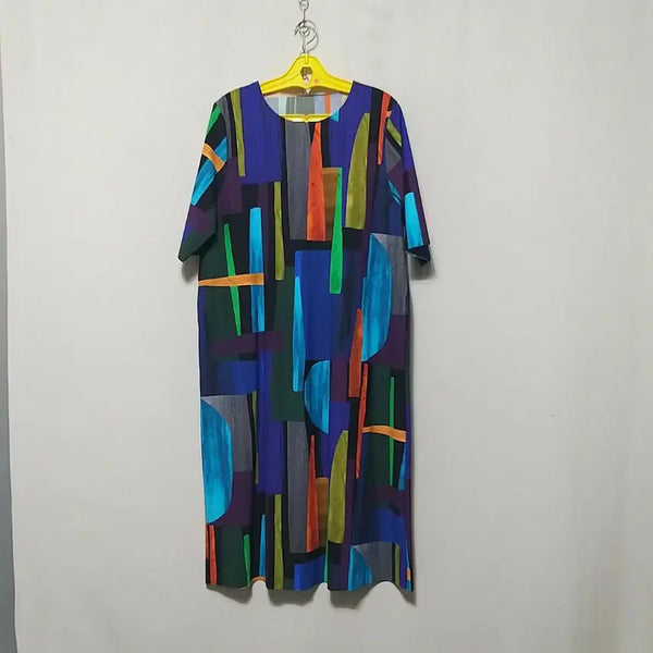 [BUNJANG] Elegant Pattern Long Dress / 바49 롱원피스