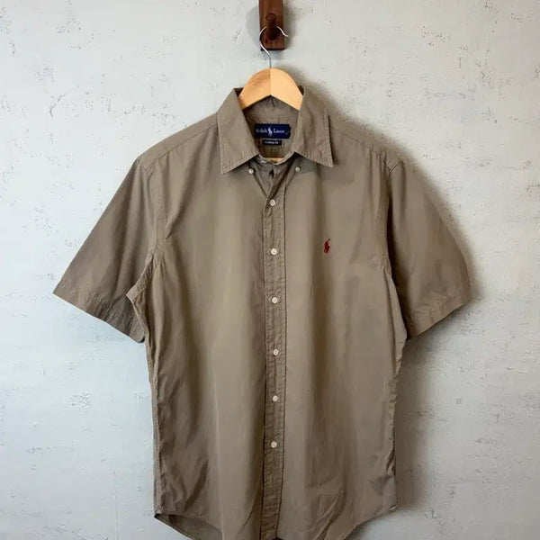 [BUNJANG] Polo Ralph Lauren Brown Short Sleeve Shirt / [M] 폴로 랄프로렌 브라운 반팔셔츠