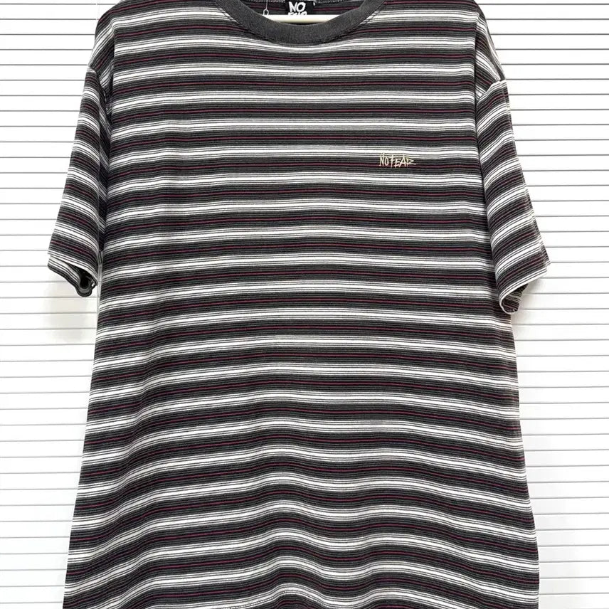 [BUNJANG] No Fear Striped Short Sleeve T-Shirt Vintage L / 빈티지 no fear 노피어 스트라이프 반팔 티셔츠