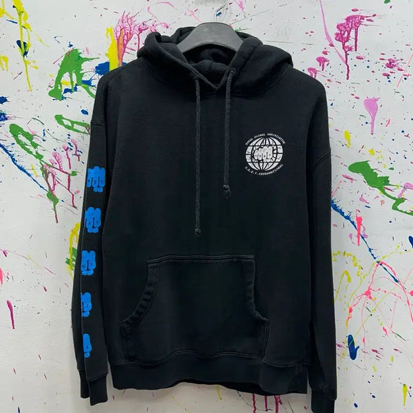 [BUNJANG] OBEY Logo Hoodie Black M / 오베이 로고 후드티 블랙 M