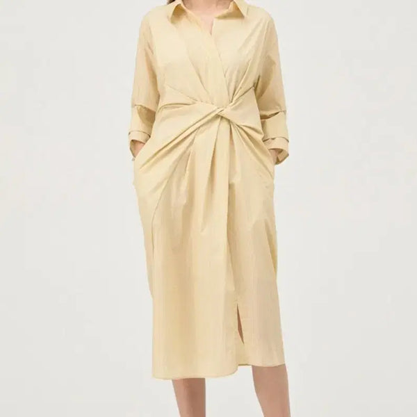 [BUNJANG] TIME By Hanseom Note Strap Dress / 한섬 타임 time 노트 스트랩 원피스 55