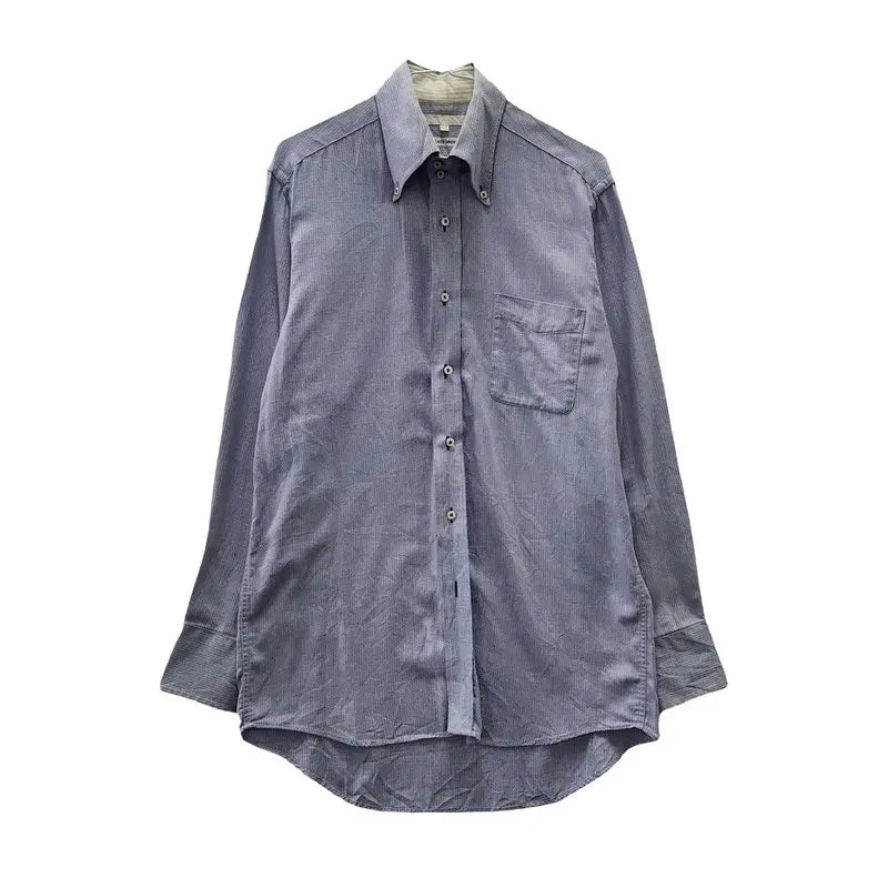 [BUNJANG] MALE&CO Geometric Pattern Stripe Shirt L / MALE&CO 빈티지 기하학 패턴 스트라이프 셔츠 L