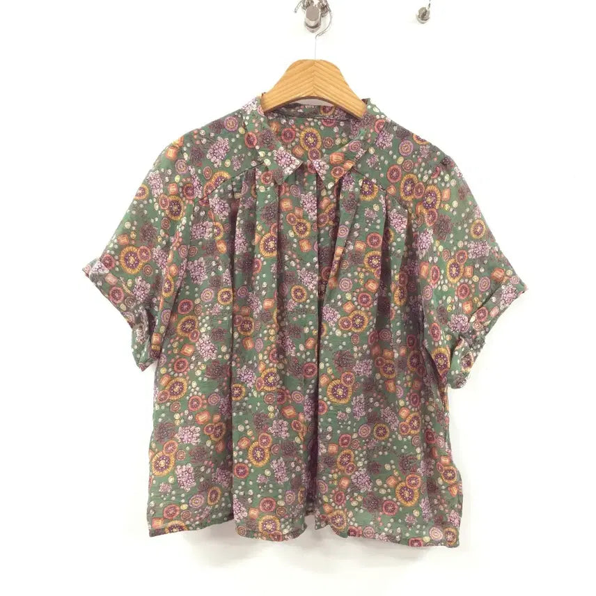 [BUNJANG] RH Studio Floral Chiffon Shirt - Size F / RH스튜디오) 거의새거 플로럴 쉬폰 셔츠 -F