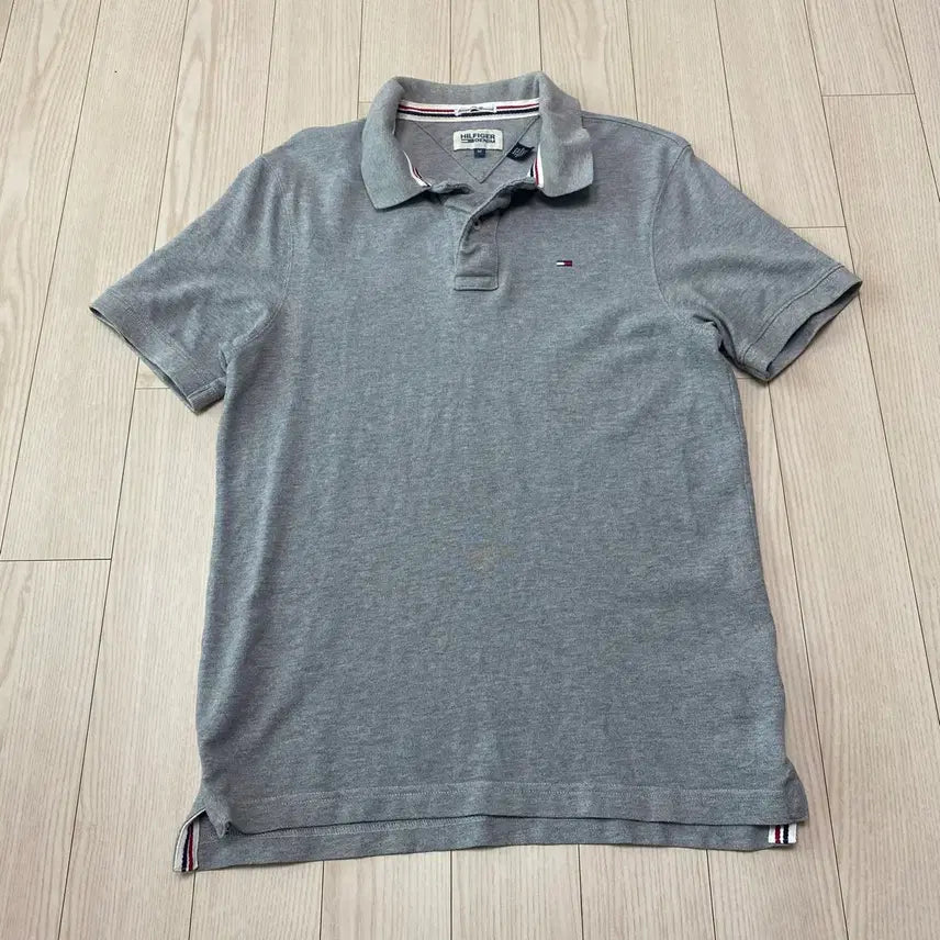 [BUNJANG] Tommy Hilfiger Half Sleeve Polo Shirt Grey M / 타미힐피거 반팔 카라티 그레이 m