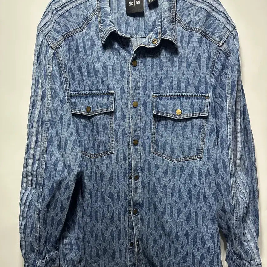 [BUNJANG] Adidas Ivy Park 3-Stripe Denim Jacket 2XL / 아디다스 ivy park 3선 데님자켓 2XL