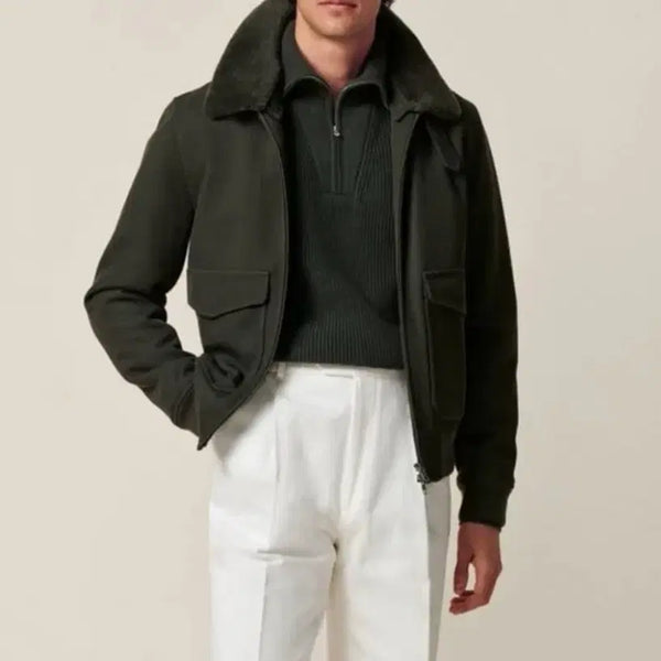 [BUNJANG] S suit Supply Pure Wool Signature Bomber Jacket / 수트서플라이 퓨어 울 시그니처 봄버 (40R)