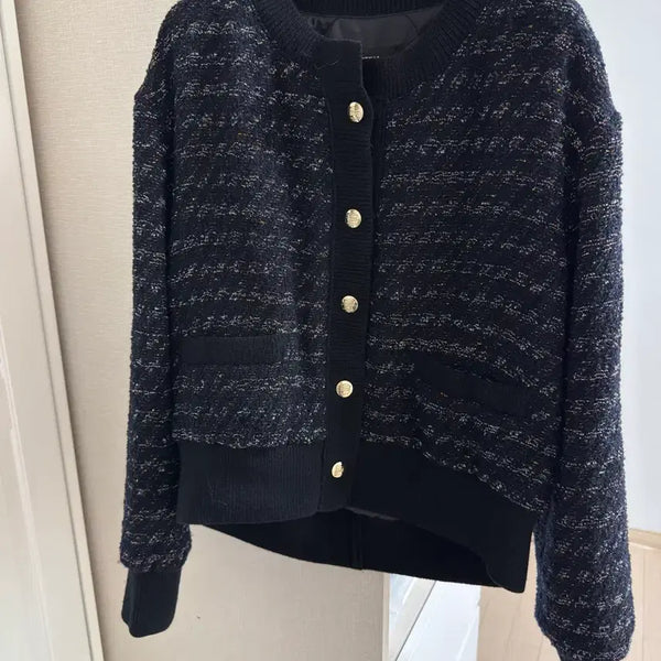 [BUNJANG] System Wool Tweed Cardigan / 한섬 시스템 울 트위드 가디건