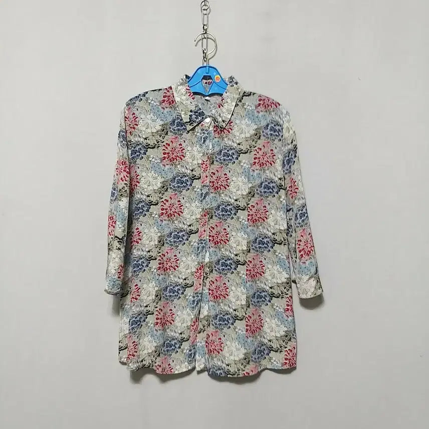 [BUNJANG] Women's Rayon Blouse Floral Pattern / 바54 인견상의