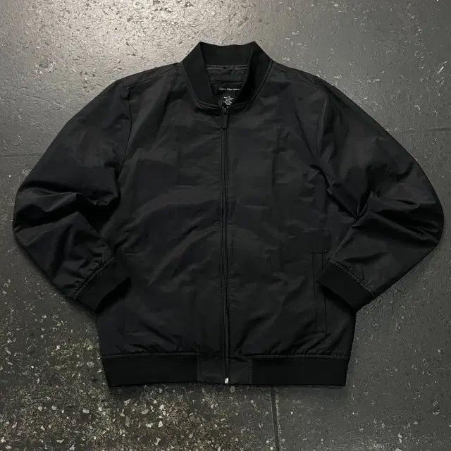 [BUNJANG] Calvin Klein Blue Bomber Jacket / 100 캘빈클라인 블루종 자켓