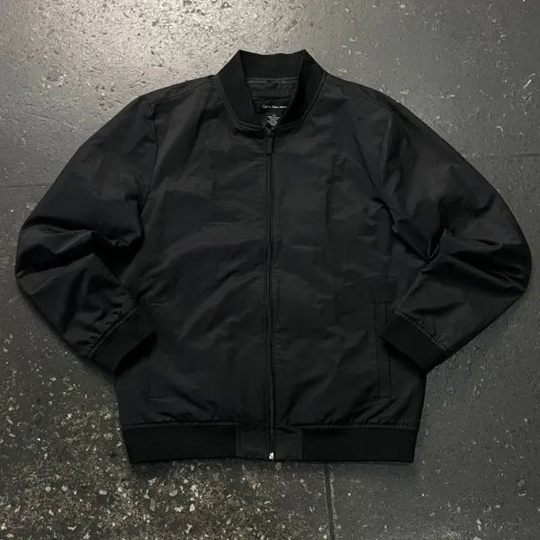 [BUNJANG] Calvin Klein Blue Bomber Jacket / 100 캘빈클라인 블루종 자켓